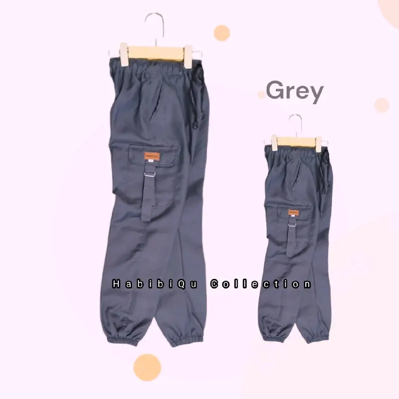 CELANA CARGO ANAK PEREMPUAN 1-12 TAHUN JOGGER KARGO SAKU GAMBLOK ANAK.CEWEK Kids 7