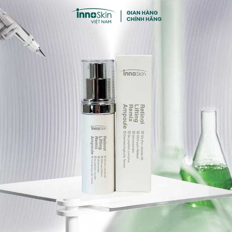 CR N07 - 1 chai retinol lifting remix ampoule Innoskin mẫu mới bản xám