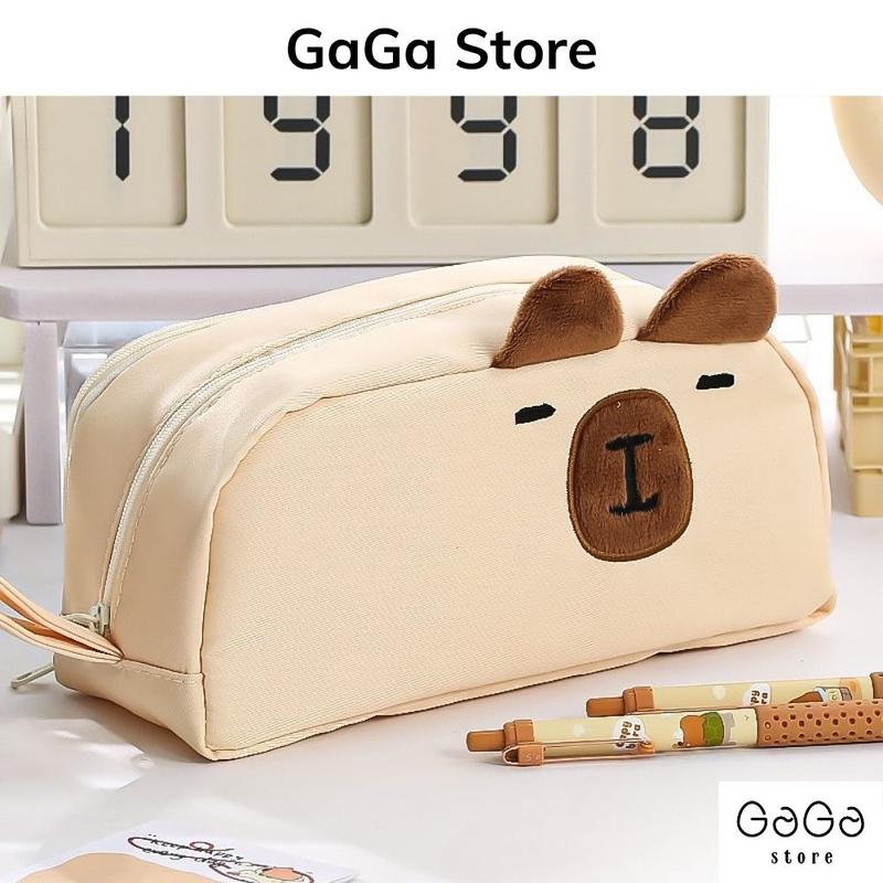  Túi đựng bút  túi để đồ make up  gấu dễ thương - bóp viết học sinh văn phòng phẩm PKV050 gagastore 