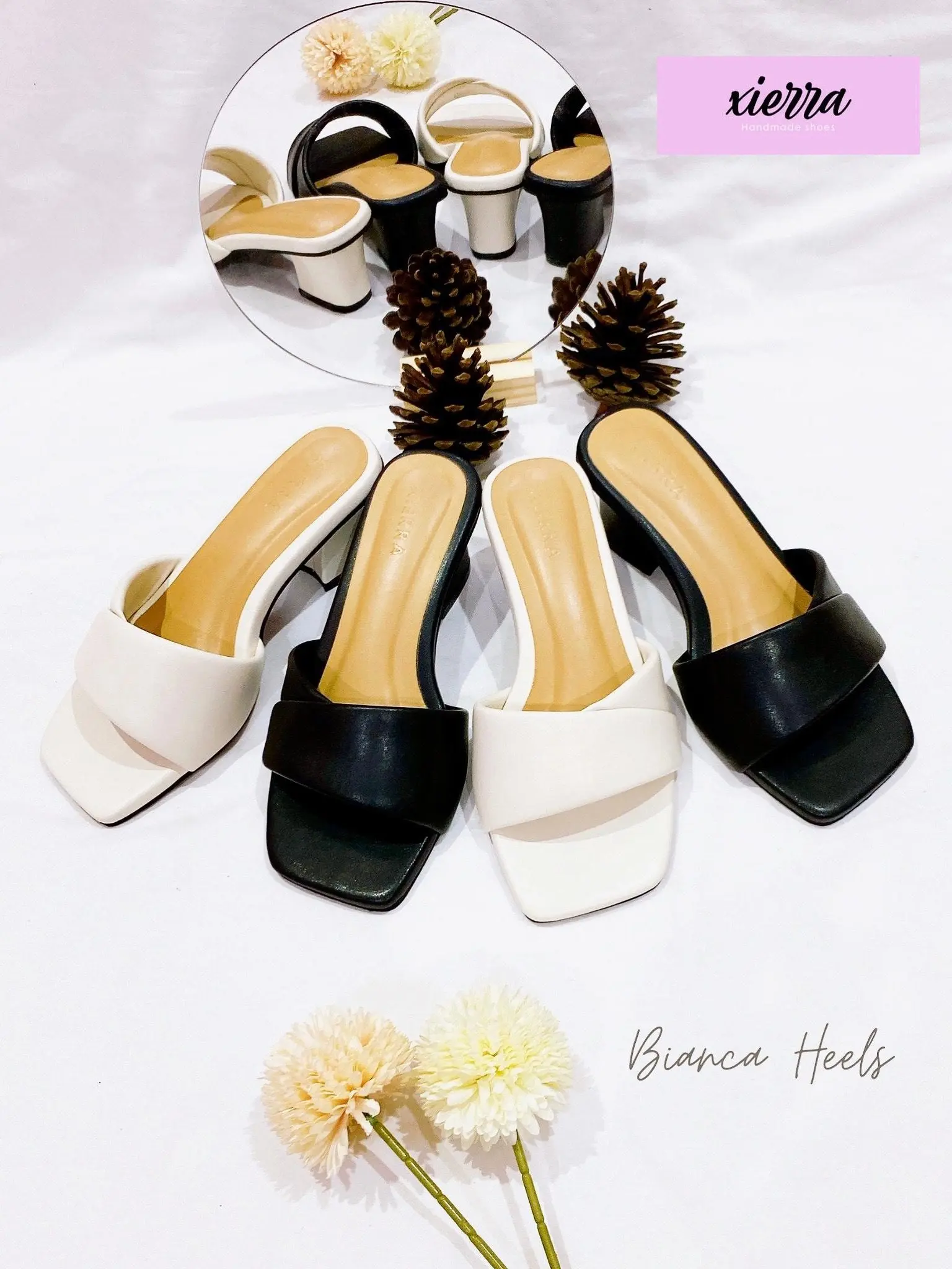XIERRA -  BIANCA Heels Wanita Bigsize 36-40 41 42 43 44 45 46 Elegan sandal graduation elegant Sendal