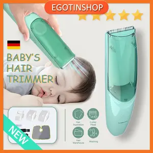 MSUTA Baby Hair Clipper Pemangkas Rambut Trimmer Vakum Elektrik Wireless Low Noise Pemangkas Rambut VACUUM NO MESS