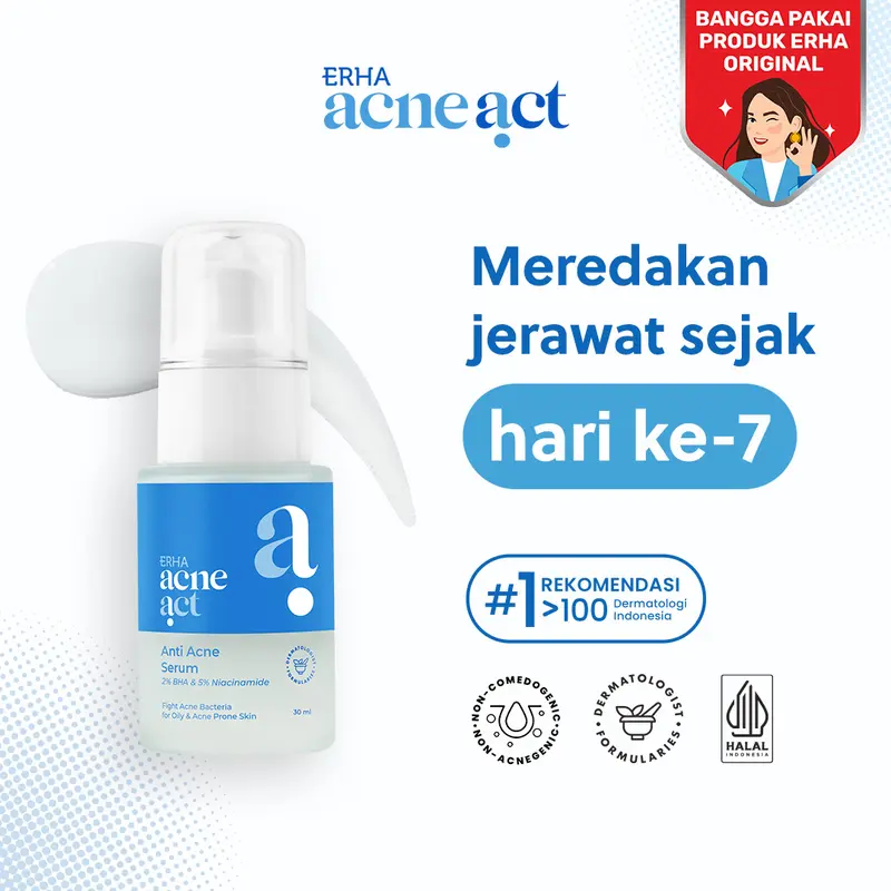 ERHA AcneAct Anti Acne Serum 30ml - Serum Kulit Berminyak 1