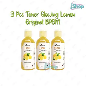 3 Pcs Toner Pencerah Glowing Lemon BPOM With Niacinamide
