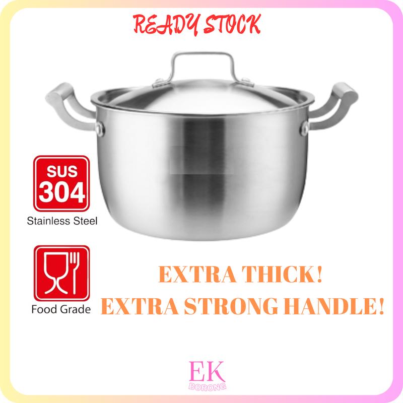 100% - SUS 304 # 5-PLY STAINLESS STEEL DOUBLE HANDLE SOUP POT - TikTok ...