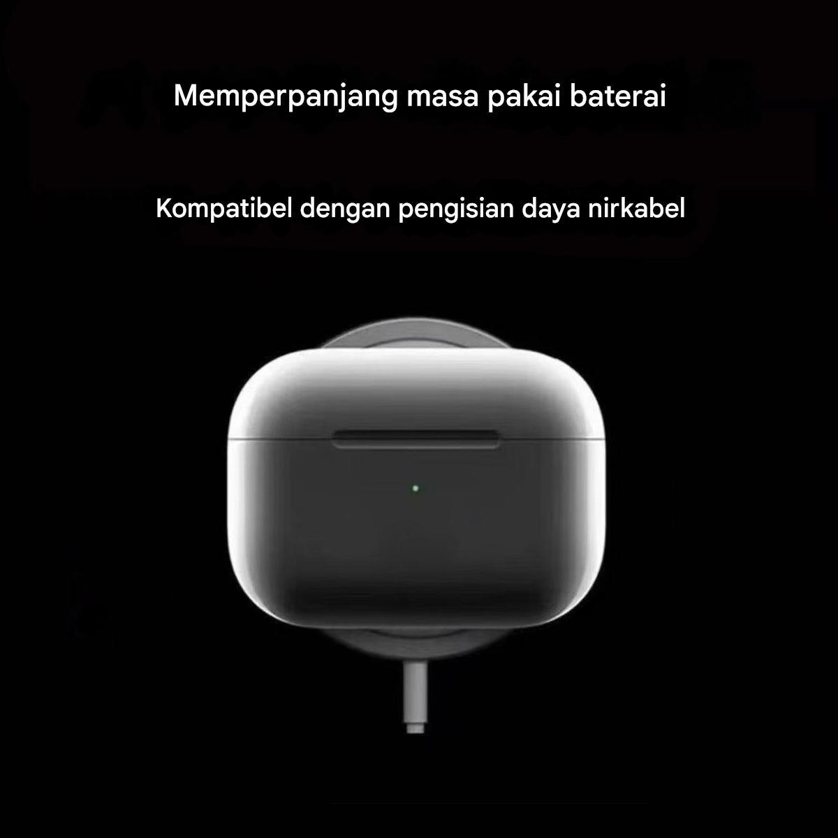 AI TWS Headphone Nirkabel Earphone Bluetooth-kompatibel 5.3 Headset Tahan Air dengan Mikrofon untuk Xiaomi iPhone Earbud