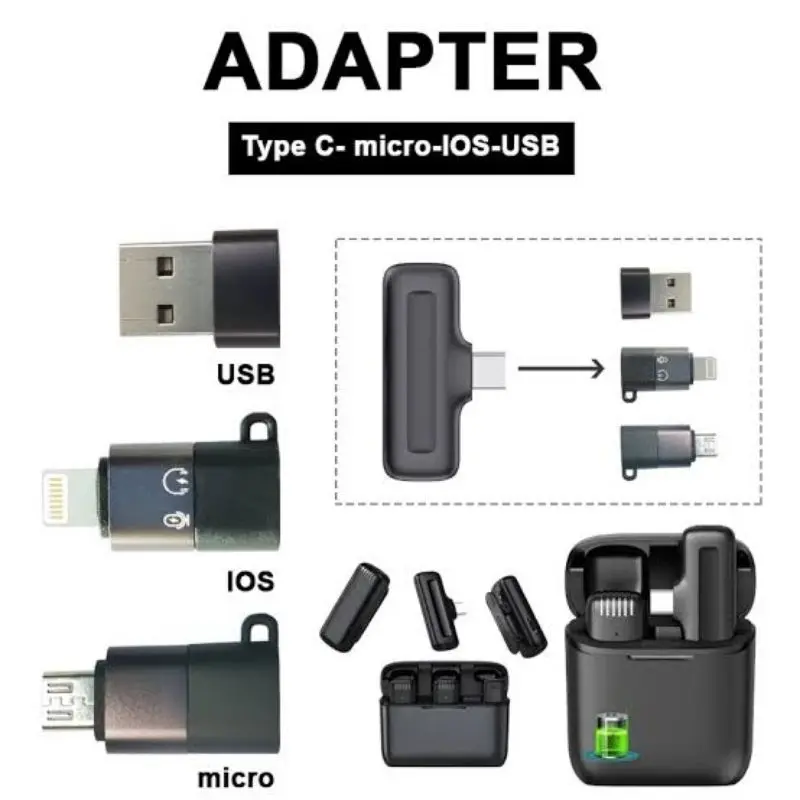 Adaptor Converter Type C Ke Micro IOS iPhone USB Adapter For Microphone
