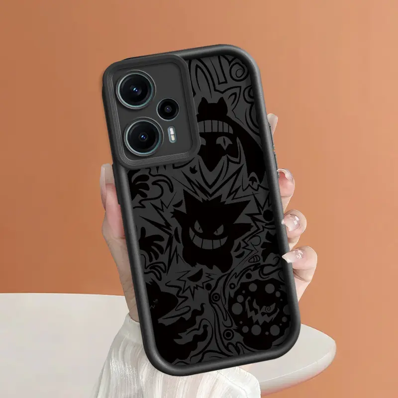 softcase soft case casing hp Xiaomi Poco F5[5G],Gengar,Tahan jatuh,softcase,kreativitas,kepribadian,TPU material,Baru,cover Ponsel Protection 3