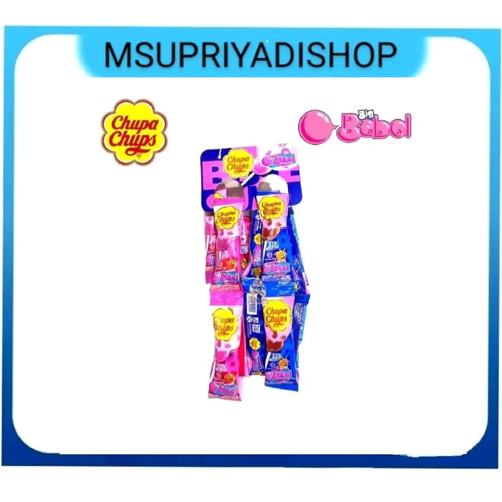 Chupa chups Gum Filled Hanger Isi 24x12g snack murah
