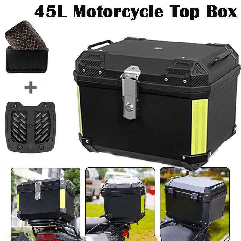 TOP BOX ABS TOP BOX 45L Top Box Motorcycle Aluminium LOCK To - TikTok ...