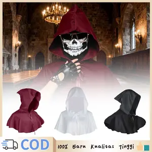 Costum Halloween Halloween Costum Undead Hooded Cape Adult Cloak