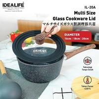 Gambar IDEALIFE - Multi Size Glass Cookware Lid - Tutupan Panci Multi dari IDEALIFE ONLINE STORE Kota Administrasi Jakarta Utara 4 Tokopedia