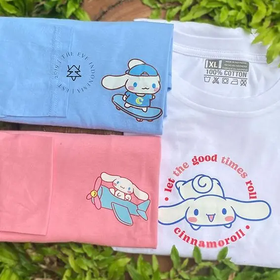 KAOS LENGAN PANJANG Cinnamoroll SERIES I Atasan Korea Anak dan Dewasa Wanita Bahan Katun Lucu Murah Unofficial I Murah Cinnamoroll Baju 0