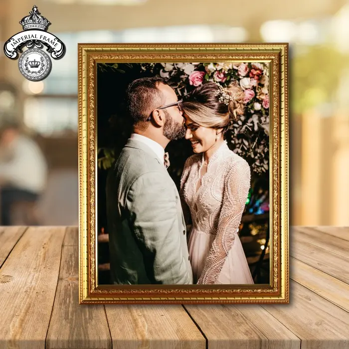 Bingkai Frame Figura Foto 17R / ( 30X40 Cm ) Silver / Gold 0