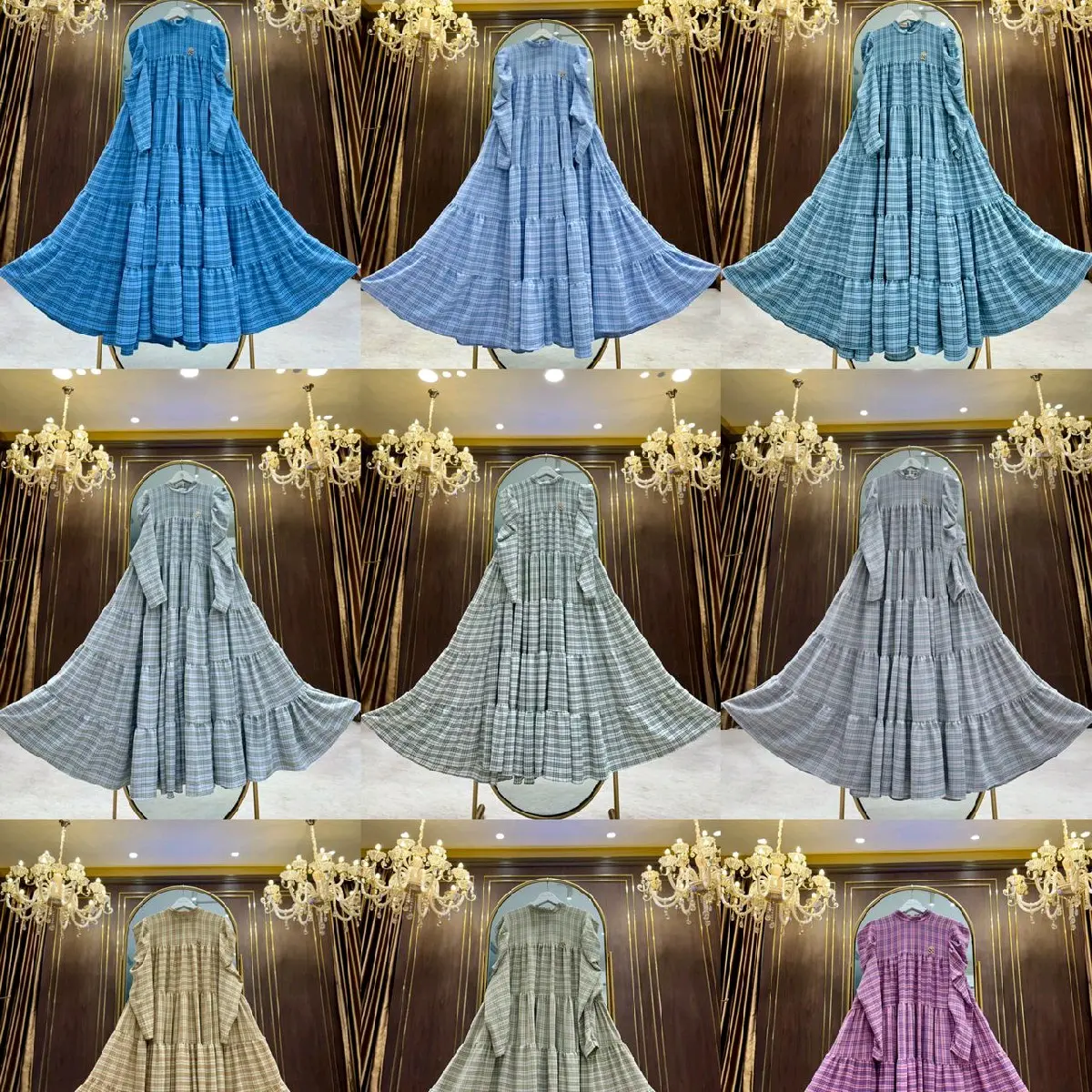 Gamis Salur Mewah Ori By Shellasaukia Garis
