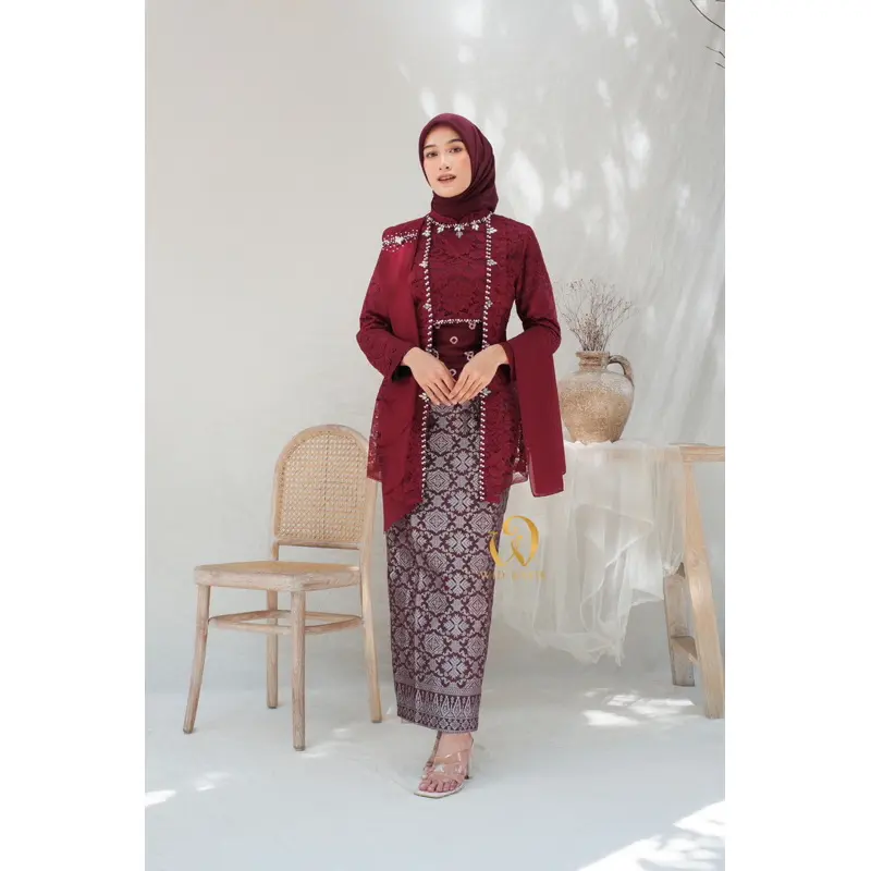 ADA JUMBO XXL Kebaya Laksmi Kutubaru | Free Selendang dan Obi Belt Batik | Kebaya Lamaran Modern, kebaya bridesmaid Kebaya Wisuda, COUPLEBATIK | WIDBATIK 3