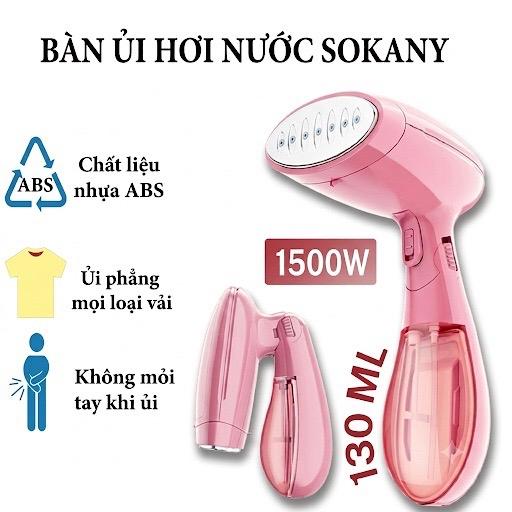 Sokany Bàn Ủi Hơi Nước Cầm Tay Cao Cấp SK 3060 1500W Ủi Quần Áo Nhanh Chóng Tiết Kiệm Thời Gian & Điện Năng