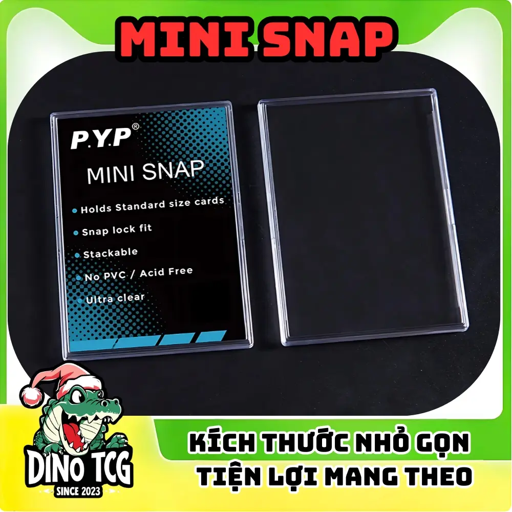[Phụ Kiện TCG] Hộp Nhựa Mini Snap 35PT – Bảo Vệ Thẻ Bài, Mica Trong Suốt, Trưng Bày Card Pokémon, One Piece, Yugioh