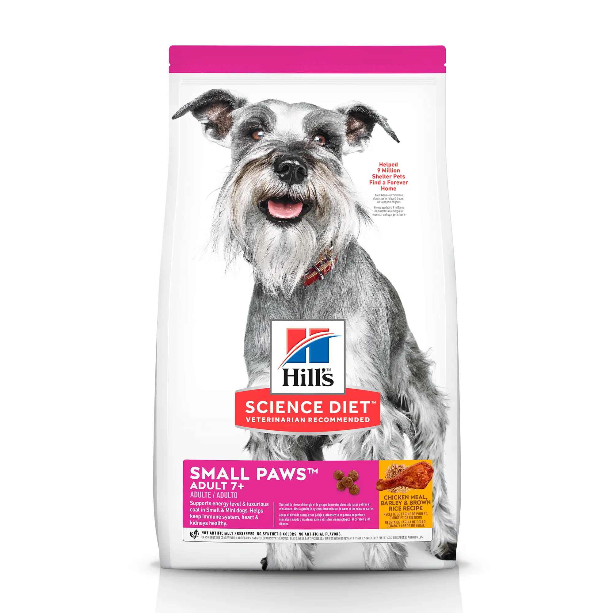 Hill's Science Diet Adult 7+ Small Paws Chicken Meal, Barley & Brown Rice Recipe dog food (2 Sizes)