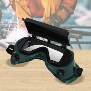 Kacamata Las Listrik Double Bulat  Welding Goggle Frame Double Protection