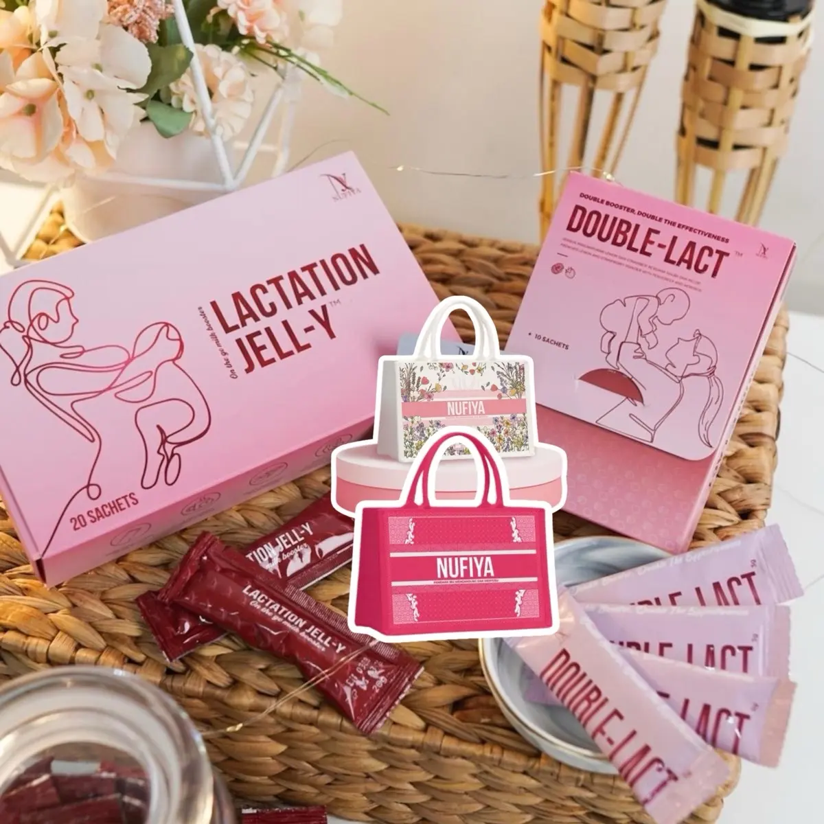 NUFIYA Lactation Jelly and Double LactMilk Booster on the go Natural Maternity Pregnancy milk
