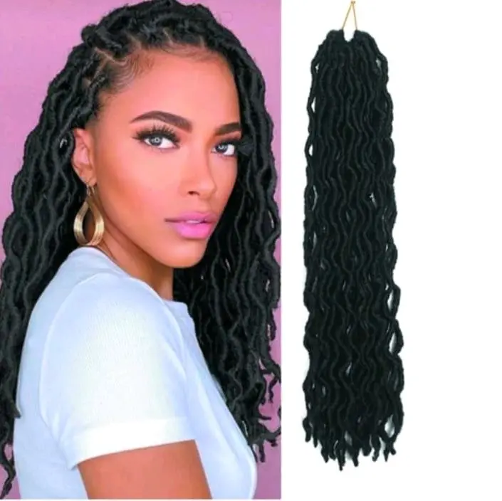 Rambut Sambung Nu Locc Isi 12 Pcs Rambut Sulam Keriting Rambut Sambung Braids Rambut Anyam Spesial Braiding Hair Various Hair Accessories 7