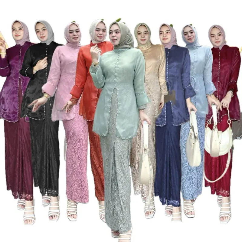 Bianca - Kebaya Pesta Kondangan Organza Lamaran Tunangan Seragaman Bridesmaid baju hari