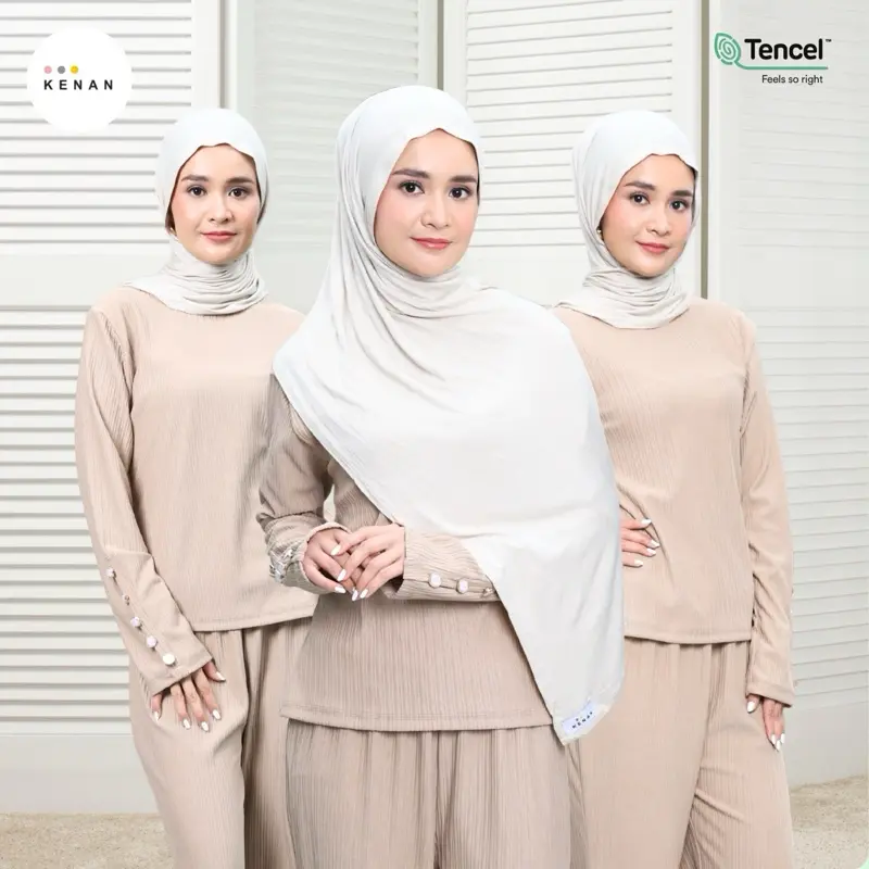 KENAN - Pashmina Airflow Rayon basic scarf Cooltech