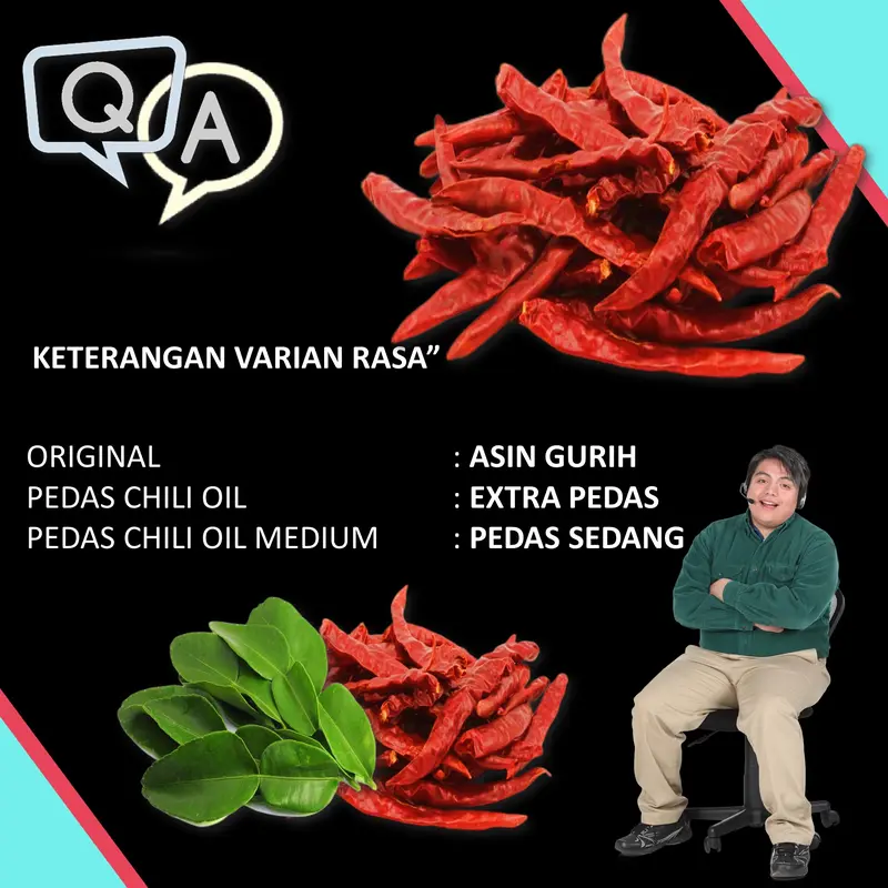 500gram - SiCudla SEBLAK CAMPUR - [ SEBLAK BETON - SEBLAK ASBES - SEBLAK SISIR - SEBLAK KERUPUK MIE] RENYAH - PEDAS CHILI OIL 3
