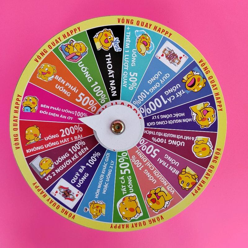  Vòng quay   ăn nhậu khủng long 16 ô - Kt: 25cmx 6cm  Đồ Chơi Toy 