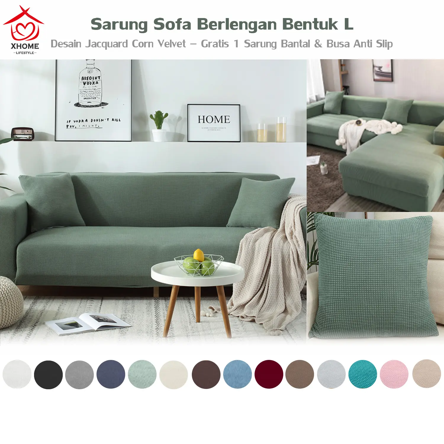 Tebal Jacquard elastis universal sederhana sofa penutup set stretchable l bentuk 1 2 3 4 kursi penutup sofa 2