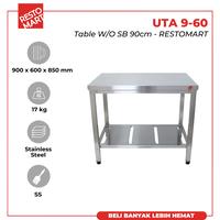 Gambar Meja Makan Stainless / Meja Kantin / Meja Serbaguna / Table Sb 9-60 RESTOMART Stainless Steel (1418001) (F8) dari Restomart Kitchen Solution Kota Semarang 1 Tokopedia