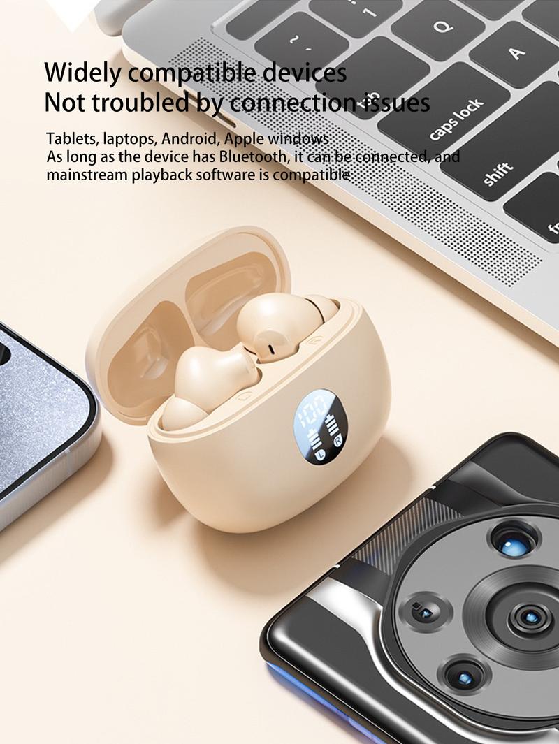 Product Introduction of Wireless Earphone, In-ear Design Earbuds with Charging Case, Noise Cancelling Headphones, Bluetooth-compatible Earbuds for Gaming, Sports, Office 8