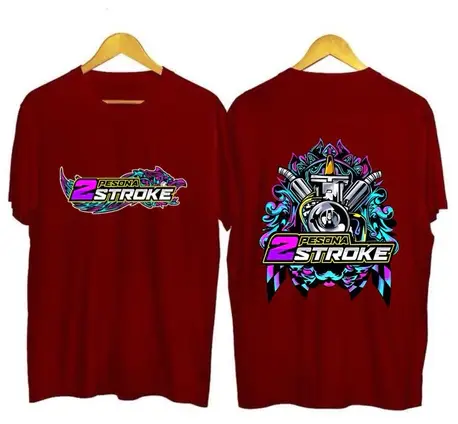 T-SHIRT "PESONA 2 STROKE" KAOS OBLONG KAOS DTF KAOS UNISEX PRIA/WANITA 2