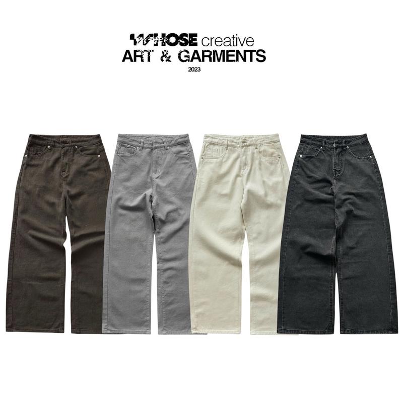 [DEAL PAYDAY 21-25/6] ALL WIDE STRAIGHT JEANS WHOSE - Quần jeans ống đứng unisex nam nữ Whose Studio