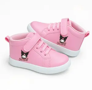 ARS Sepatu Anak Boot Lucu Prepet Tali Motif Kuromi Pink Murah Berkualitas Trendy