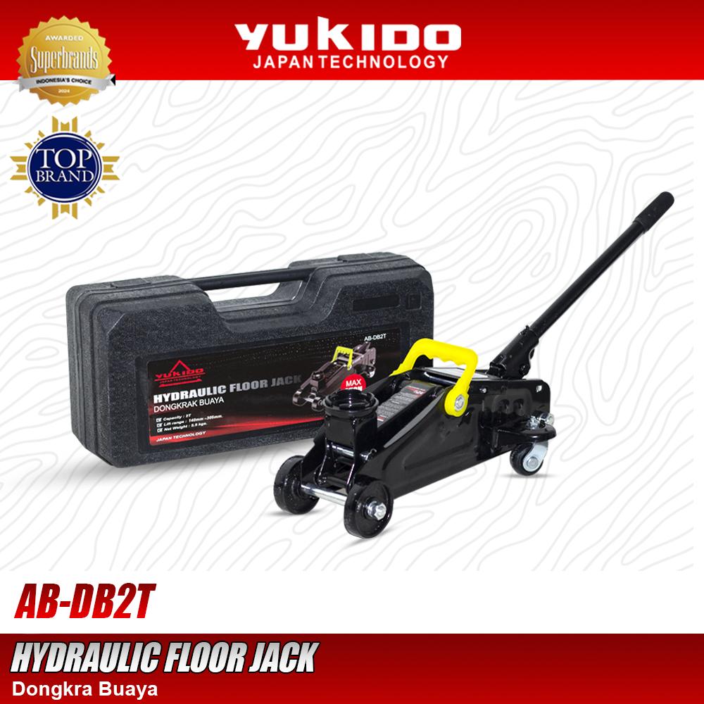 Yukido Dongkrak Buaya 2T Model Pompa Hidraulik / Hydraulic Floor Jack 2T untuk Mobil - Car, Tire