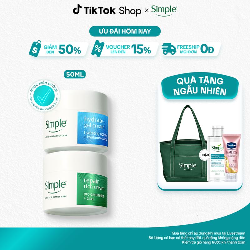 Kem Dưỡng Simple Phục Hồi Pro-ceramides 50ml