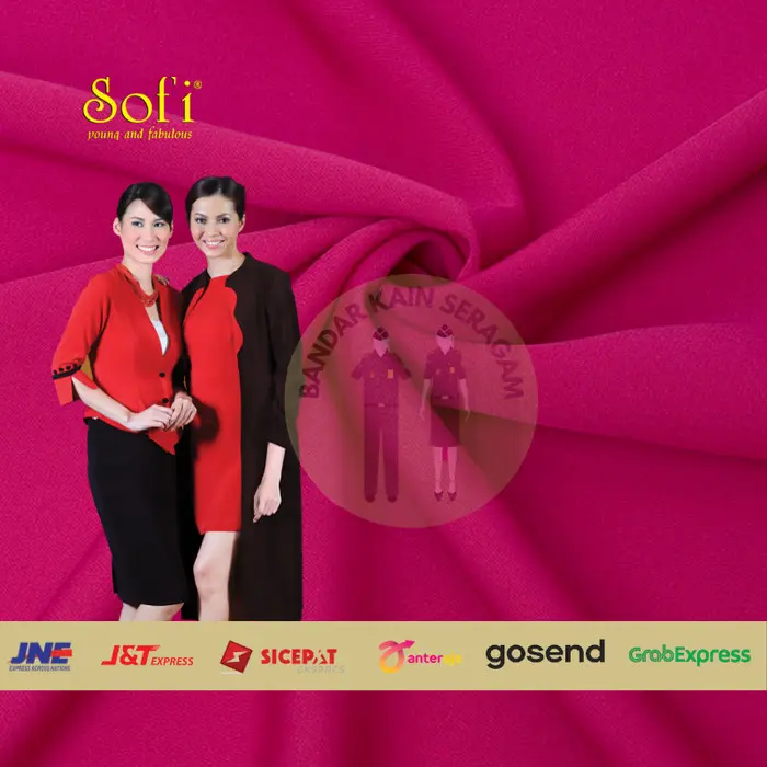 Teratas Bandar Kain Sofi seragam wanita bhayangkari by Maxistyle per 10 cm 0