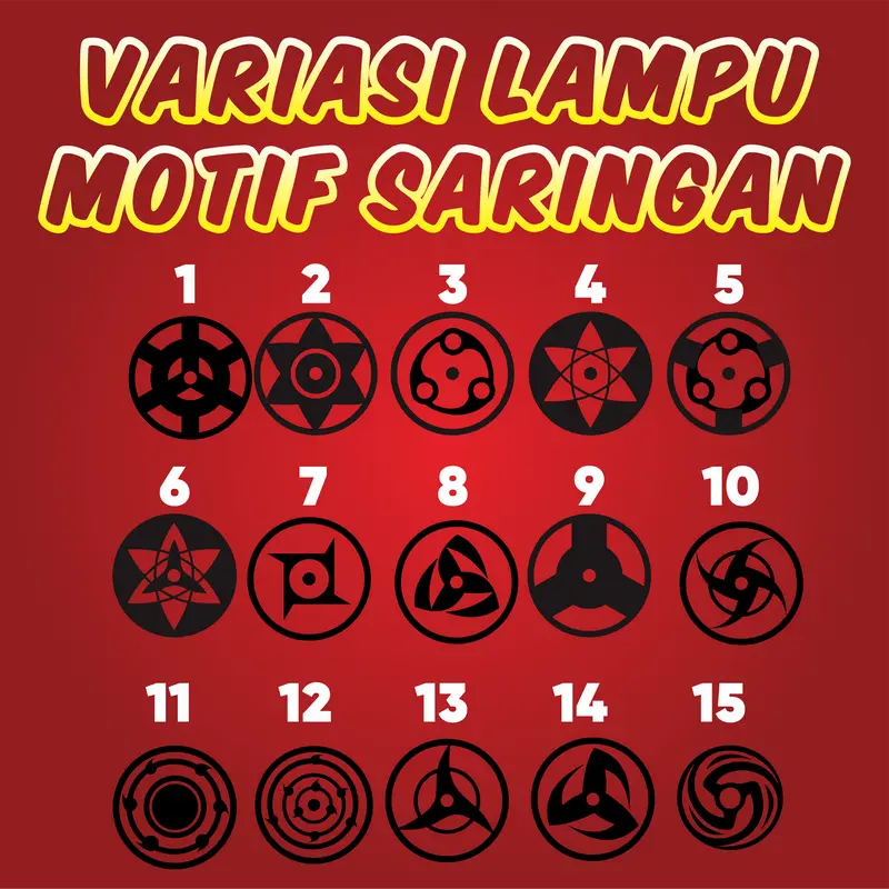 LED Sharingan Gerak Berputar universal Bisa Untuk Motor Mobil 0