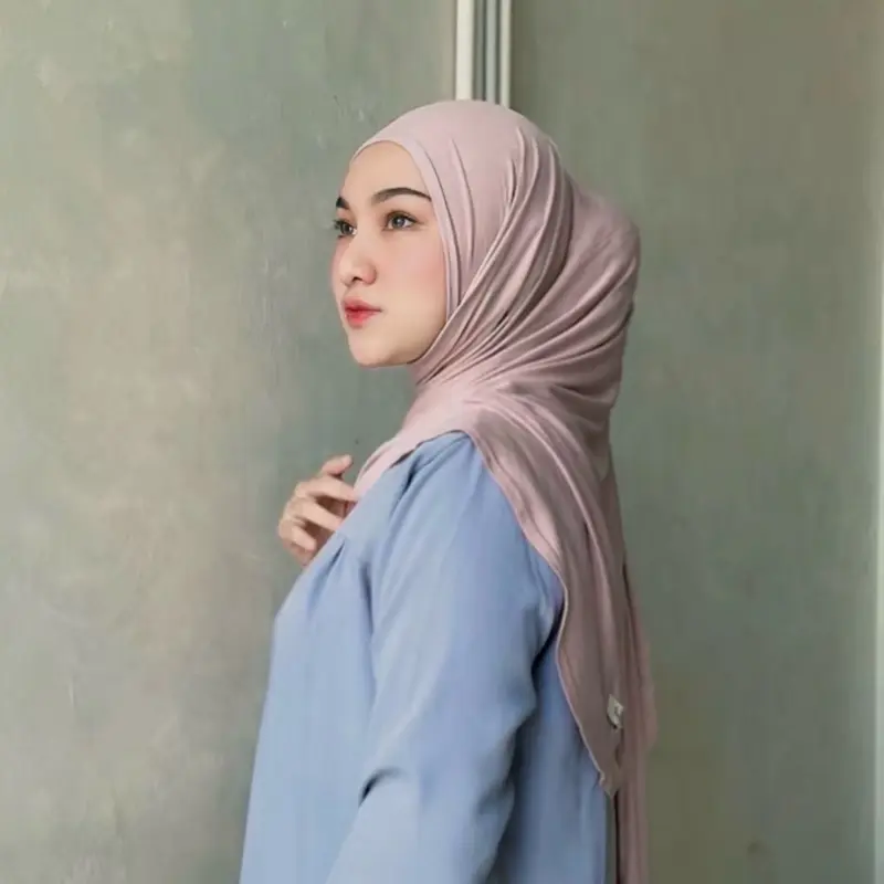 Jilbab Instan Belakang Oval Bahan Cotton Rayon Merk Jasmine / Kerudung  Muslim 3