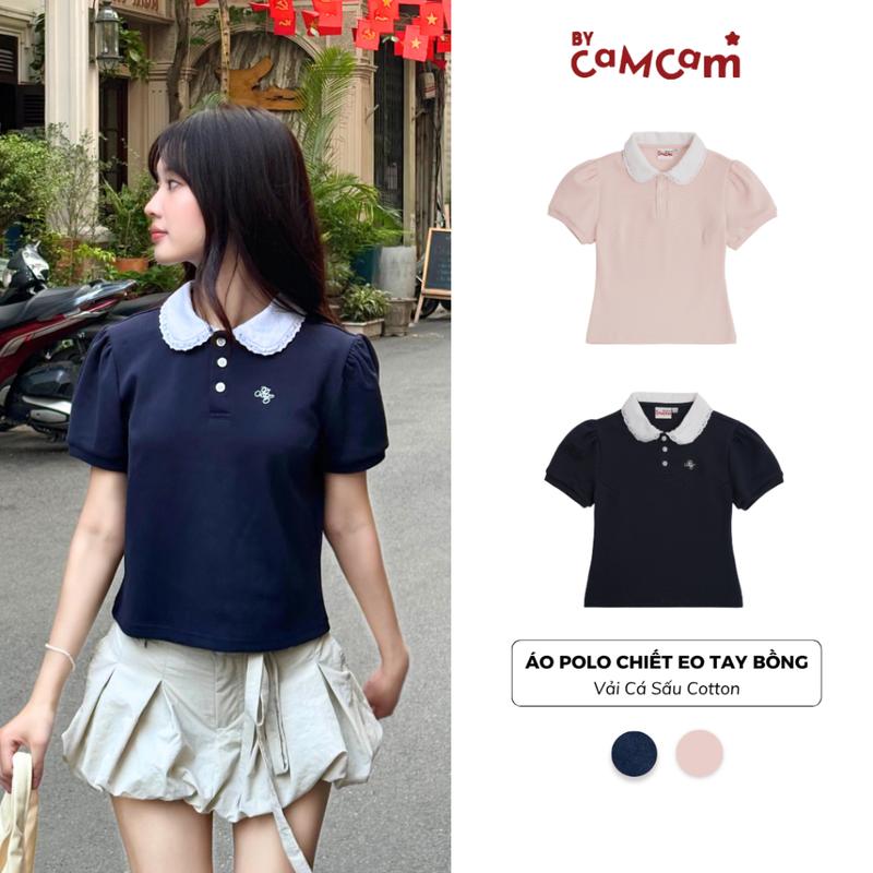Áo POLO CHIẾT EO TAY BỒNG Bycamcam Form Ôm Vừa Tôn Dáng Cho Nữ Xuân Hè 2025 - PL05
