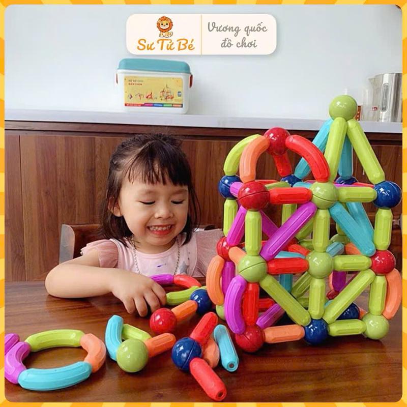 Bộ xếp hình thông minh que từ tính nhiều chi tiết TOYS đồ chơi xếp hình Phát triển tư duy trí tuệ Bộ Lắp Ráp Tháo Lắp Toy - Ghép Hình Voi