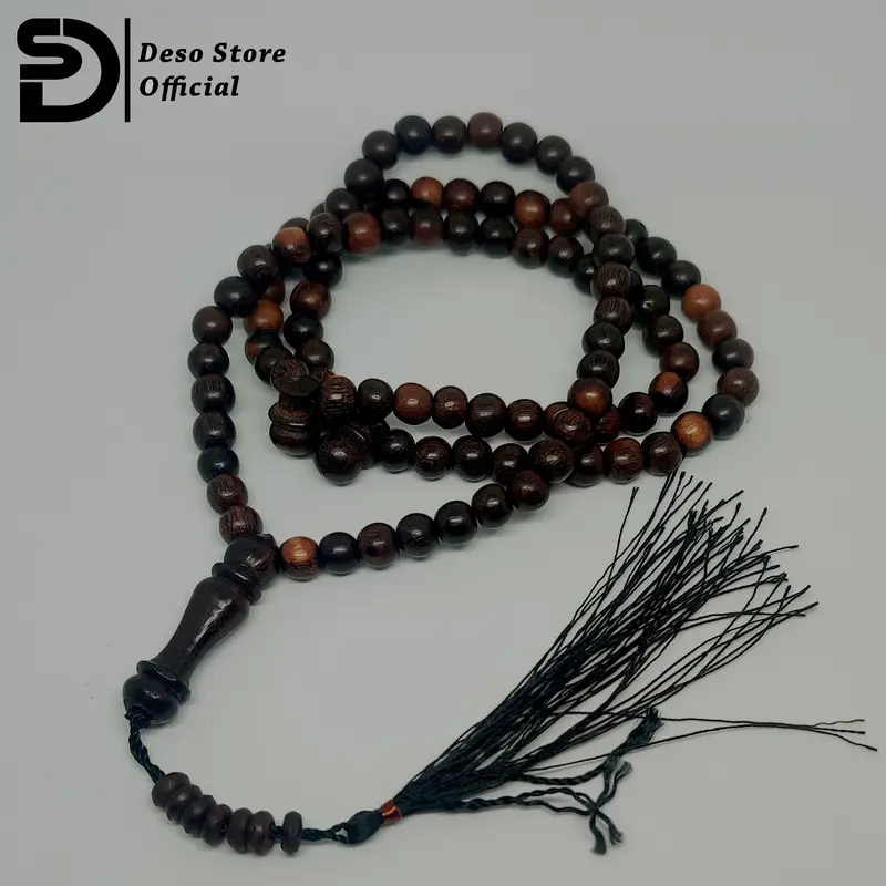 (Gratis Siwak)Tasbih Galih asem 99 Original 8mm Bulat 1