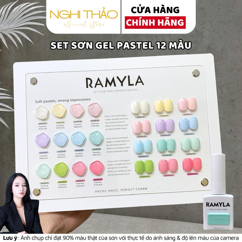 Set sơn gel pastel RAMYLA 12 màu