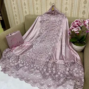 Agustin~ Mukena Naima Sutra armany Uragiri Premium Renda frada Seroja Mewah 2in1 dengan Desain Elegan Kualitas Premium