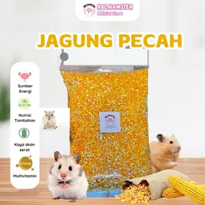 JAGUNG PECAH POLES PAKAN HAMSTER/BURUNG 100 GRAM PREMIUM TANPA KUTU HIGENIS