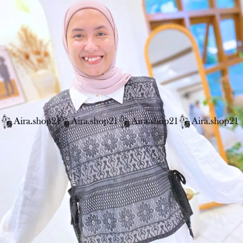VEST BRUKAT TALI/LACE ROMPI BRUKAT WANITA/Outher wanita Atasan Outer 3