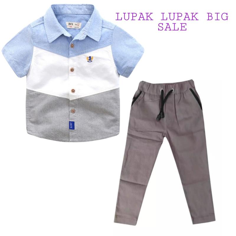 STELAN ANAK LAKI LAKI IMPORT / STELAN ANAK LAKI KOREAN BAJU KEMEJA ANAK LAKI LAKI KEMEJA ANAK WARNA WARNI Celana Fashion 3