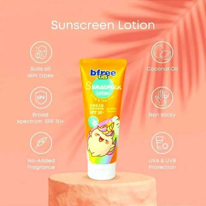 BFREE Kids Lotion 100ml Daily/Mild & Gentle/Sunscreen SPF30+ 4