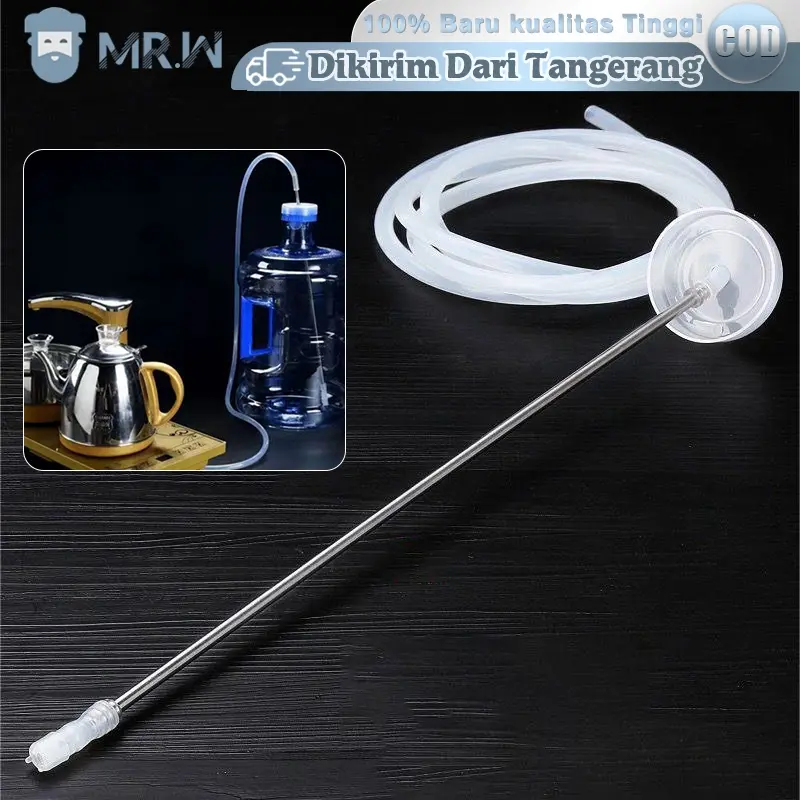 150cm Pipa Selang Air Pompa Galon Electrik Stainless 304 Selang Silikon Pompa Galon Foodgrade